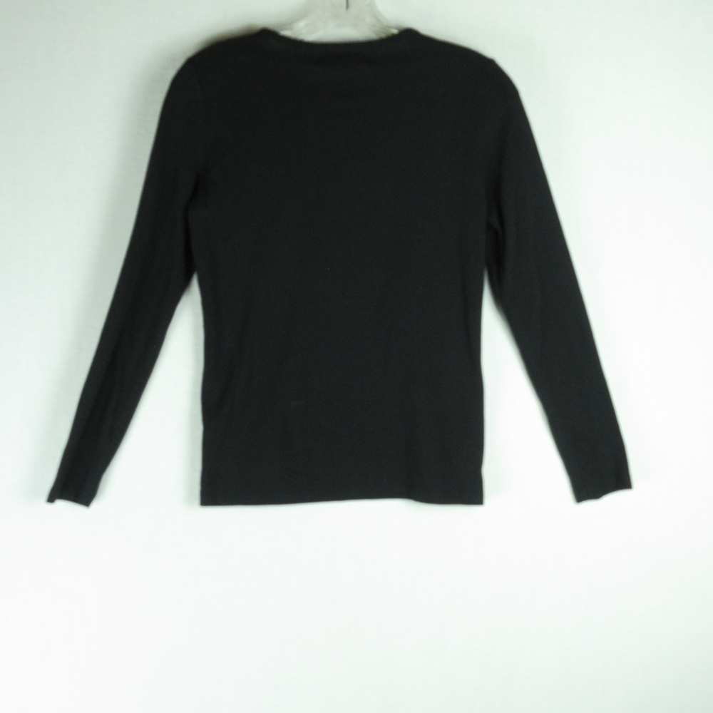 Lauren Ralph Lauren Black Crest Embroidered Tee Size XS Emblem - Picture 2 of 7